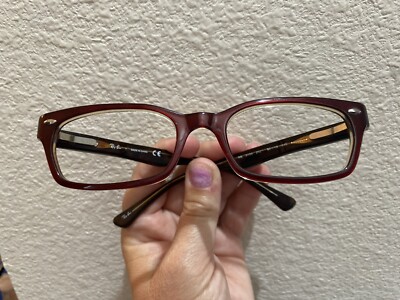 Ray Ban RB5150 2023 Auburn Red Rectangle Eyeglasses 50/19 135 FRAMES ONLY