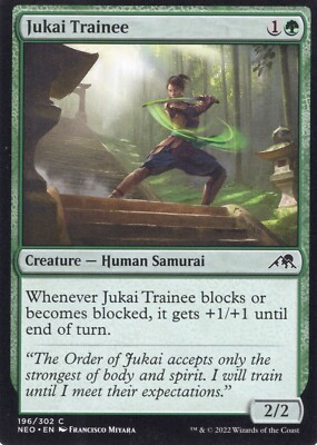 2X JUKAI TRAINEE 196/302 KAMIGAWA NEON DYNASTY MTG MAGIC NM X2 (yourdeckbuilder)