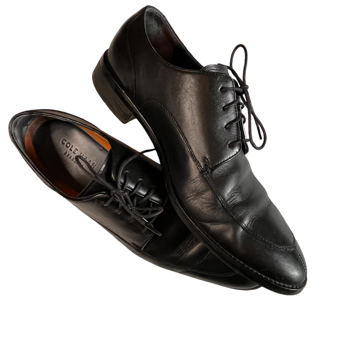 Cole Haan Grand OS Black Leather Lace UP Saddle Oxford Dress  display picture 1