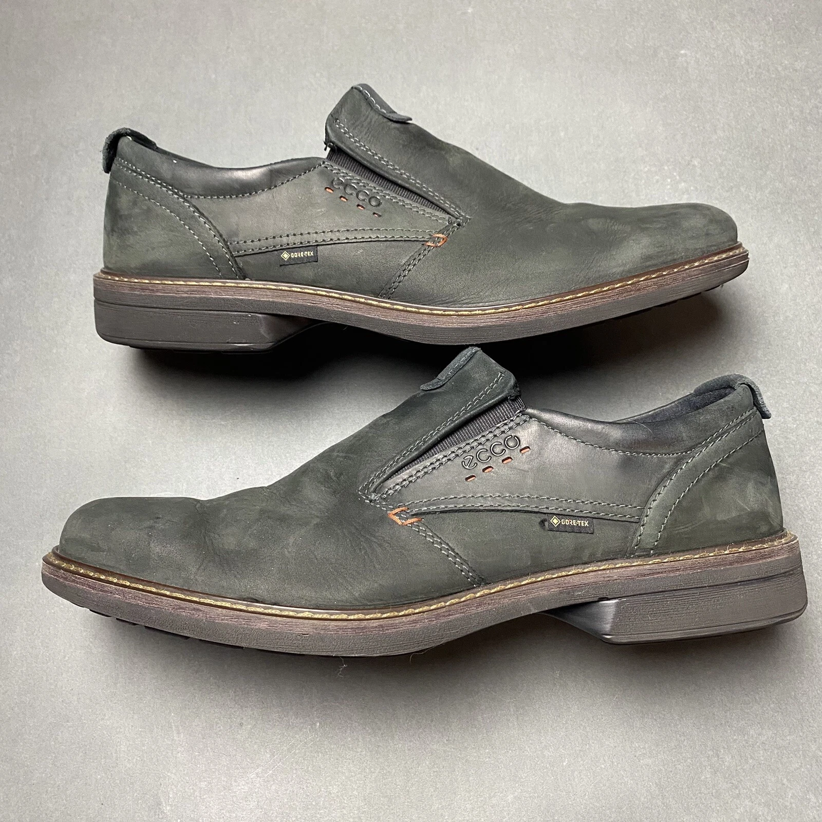 Mocassini ECCO Gore tex scarpe slip on 51018451052 nero uomo US 12