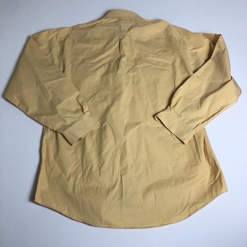 Tommy Hilfiger Mens Yellow Long sleeve Button Down Dress Shirt Sz Large M82 - Picture 3 of 6