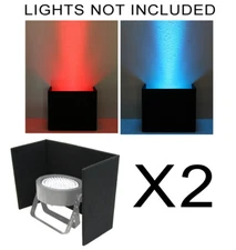 (2) DJ Wedding Venue Lighting Slimpar 38 56 64 LED Up Light Uplighting Covers