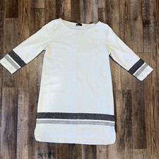 Gap Dress Womens Size Large White 3/4 Sleeve Sweatshirt Cabincore Preppy Casual