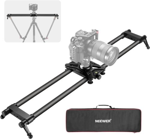 31.5in/80cm Camera Slider with Flywheel & Crank Handle, Smoother Carbon Fiber Do - Picture 1 of 7