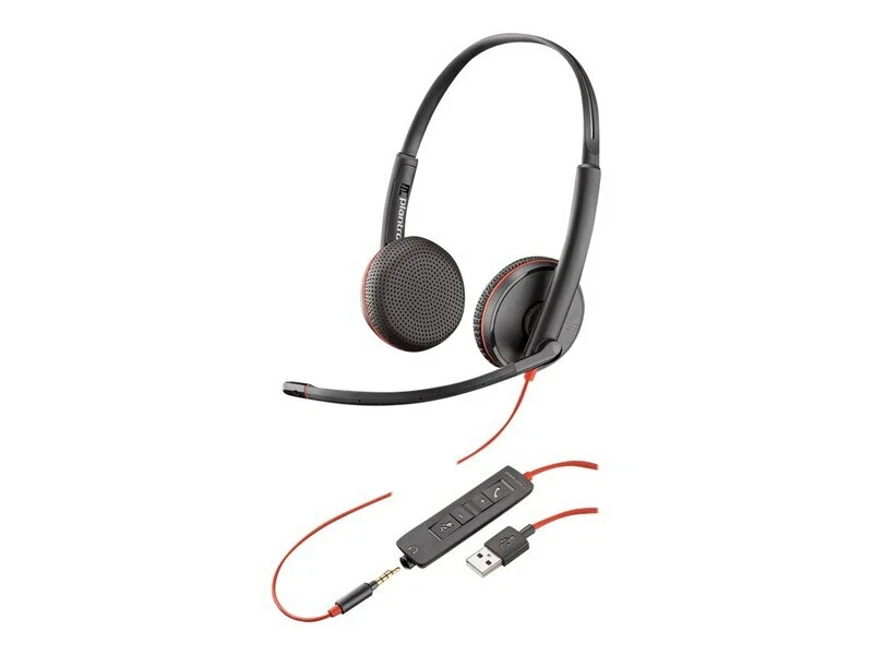 Poli M C3225 Est reo Usb A Diadema 3.5mm Enchufe PC Auriculares