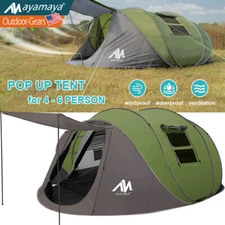 4-6 Person Automatic Instant Pop Up Camping Tent Outdoor Waterproof Double Layer