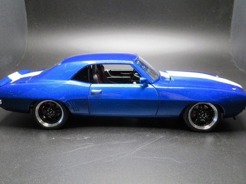 1969 CHEVROLET CAMARO BLUE KINESIS STREET FIGHTER 1:18 GMP G1800313 CHEVY # 0071 - Picture 22 of 23