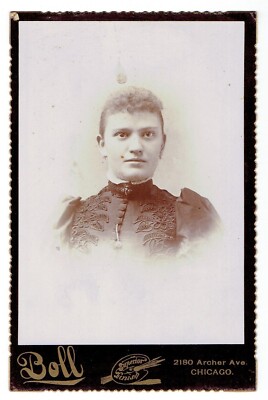 Jacob Boll BOLL PORTRAITS Antique *Original* Cabinet Photo
