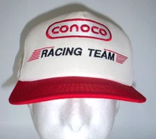 Vintage Conoco Racing Team "Mears Gang" Adjustable Snapback Cap Hat, Rare!