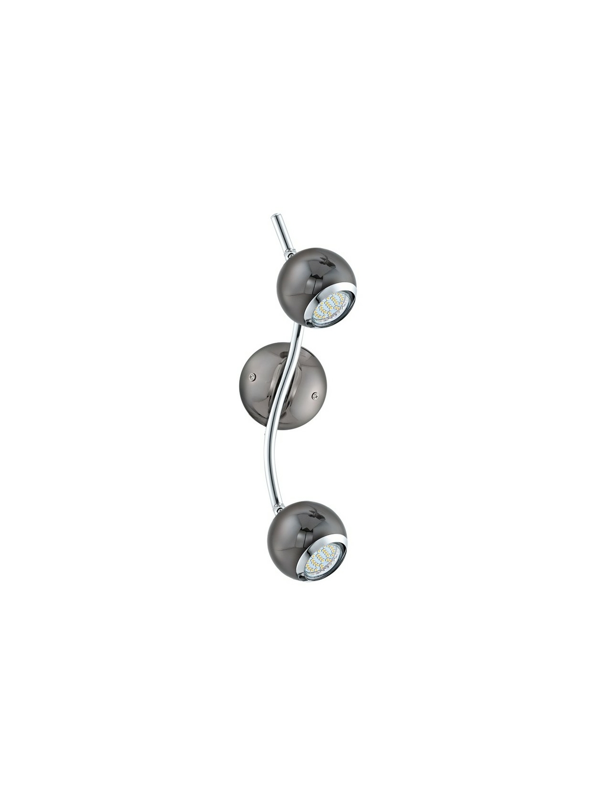 Applique LED 6W Moderno Nickel Nero GL1461 | Luce Orientabile Interni