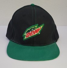 Vintage Mountain Dew Mtn Dew Ball Cap Snap Back