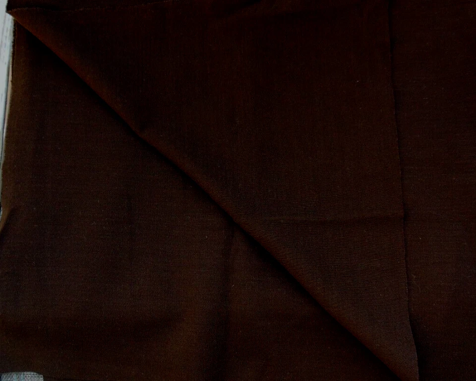 Fabric Remnant Knit Dark Brown Color 28 Inches by 70 Inches Wide - Image 2 of 2