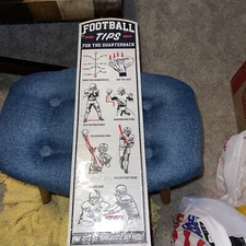 Football Tips For The Quarterback Embossed Metal Sign Open Road 7” X 24”