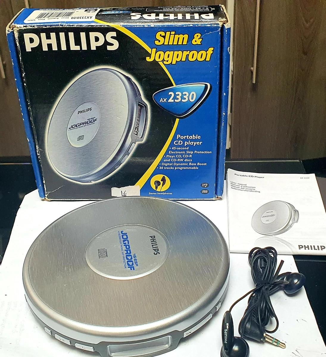 Philips Jogproof AX2330 Portable CD Player Walkman Fully Working