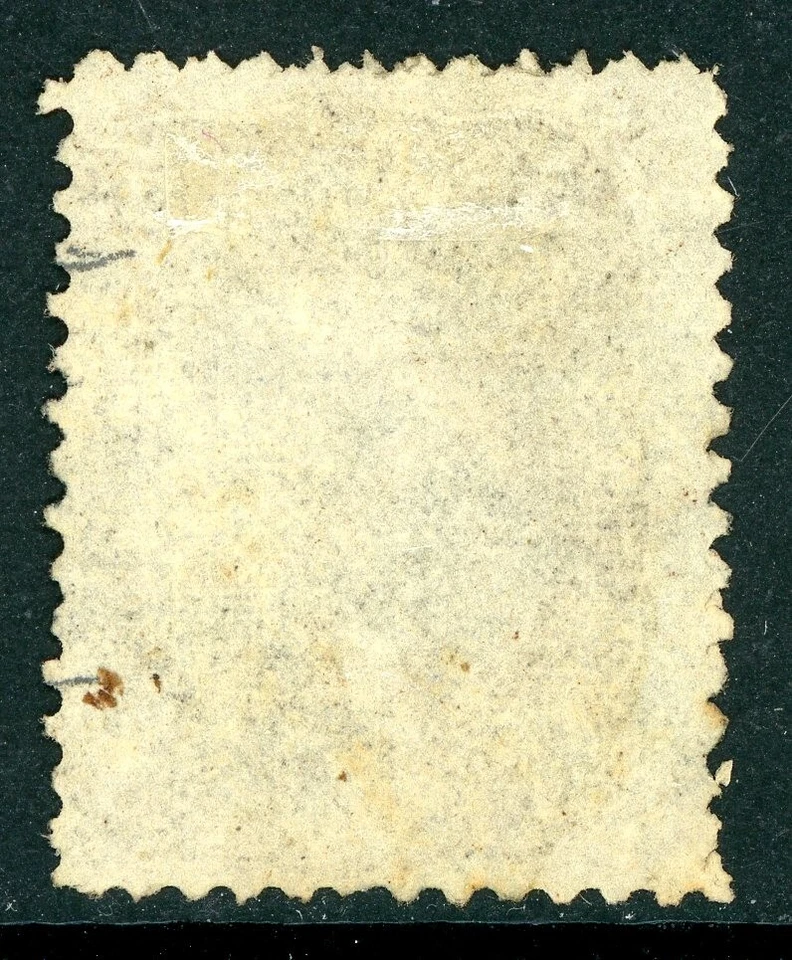 USA 1867 Jefferson 5¢ Brown F Grill Scott # 95 VFU P267 - Image 2 of 4