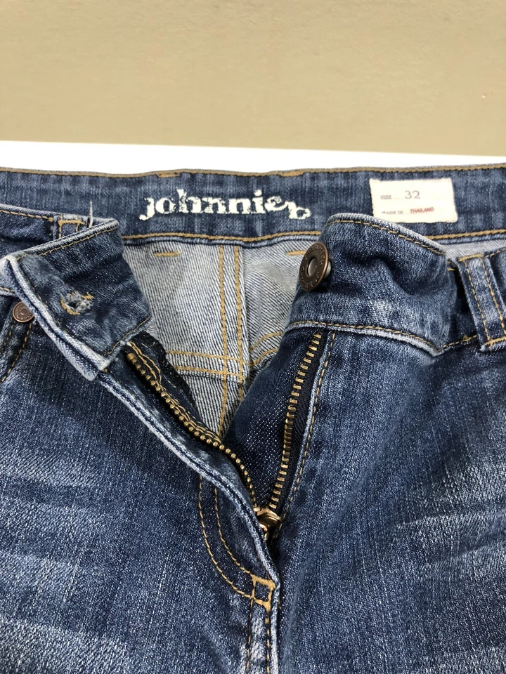 Mini Boden Johnnie B Niños Adolescentes Azul Jean Denim Pantalones Cortos TALLA 32 32x11 D276 Foto 3 de 4
