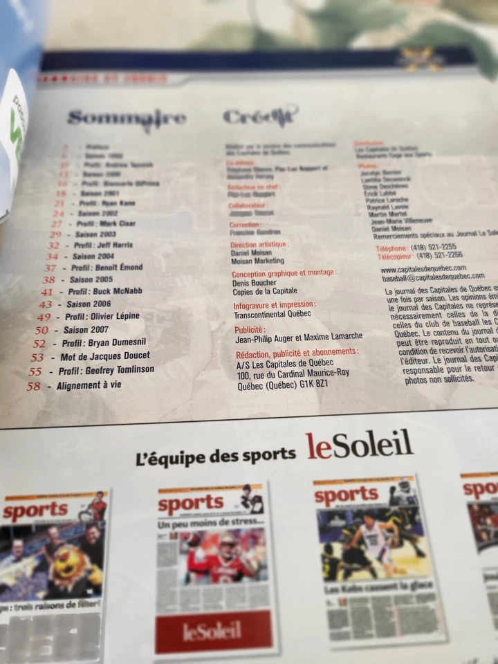 QUEBEC CAPITALES EDITION SOUVENIR 1999-2008 10 e SEASON MINT - Imagem 2 de 2