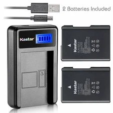 Kastar Battery and LCD Slim USB Charger for Nikon EN-EL14 D3300 D5300 Coolpix 