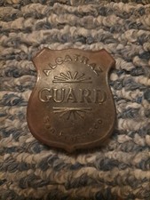 Metal San Francisco Alcatraz Guard Shield Badge