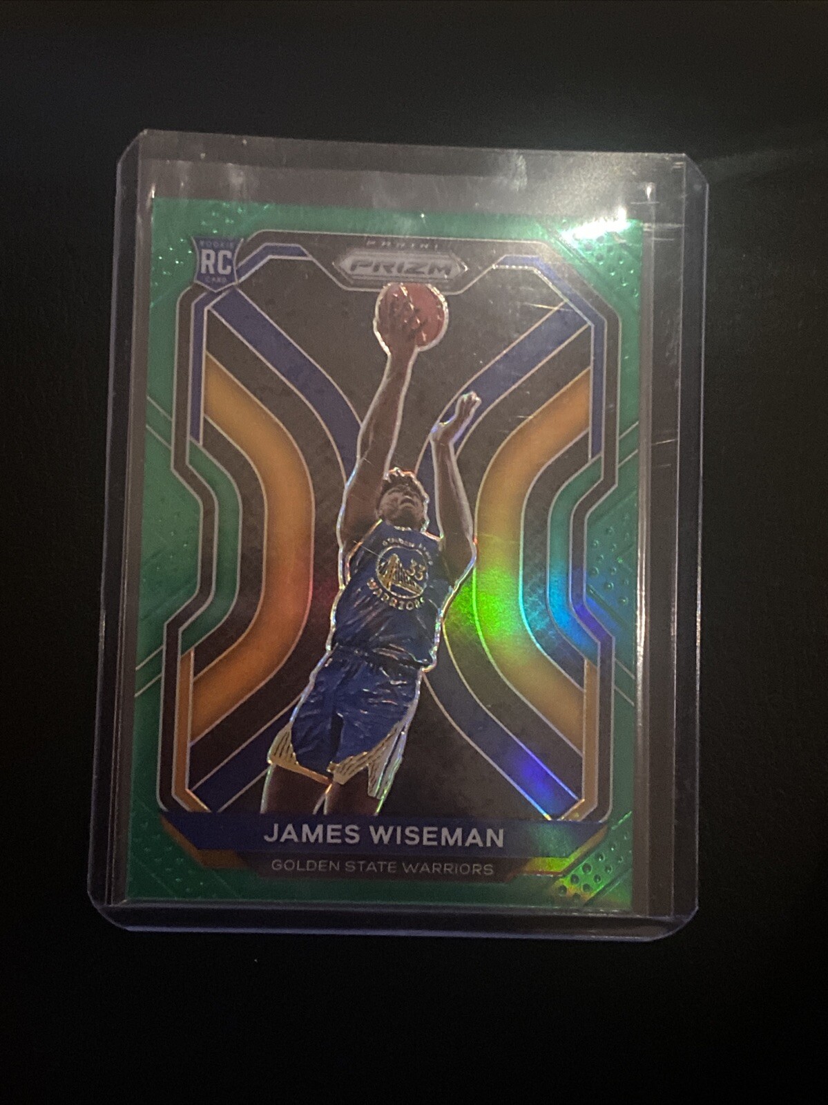 2020-21 Panini Prizm - Green Prizm #268 James Wiseman (RC)