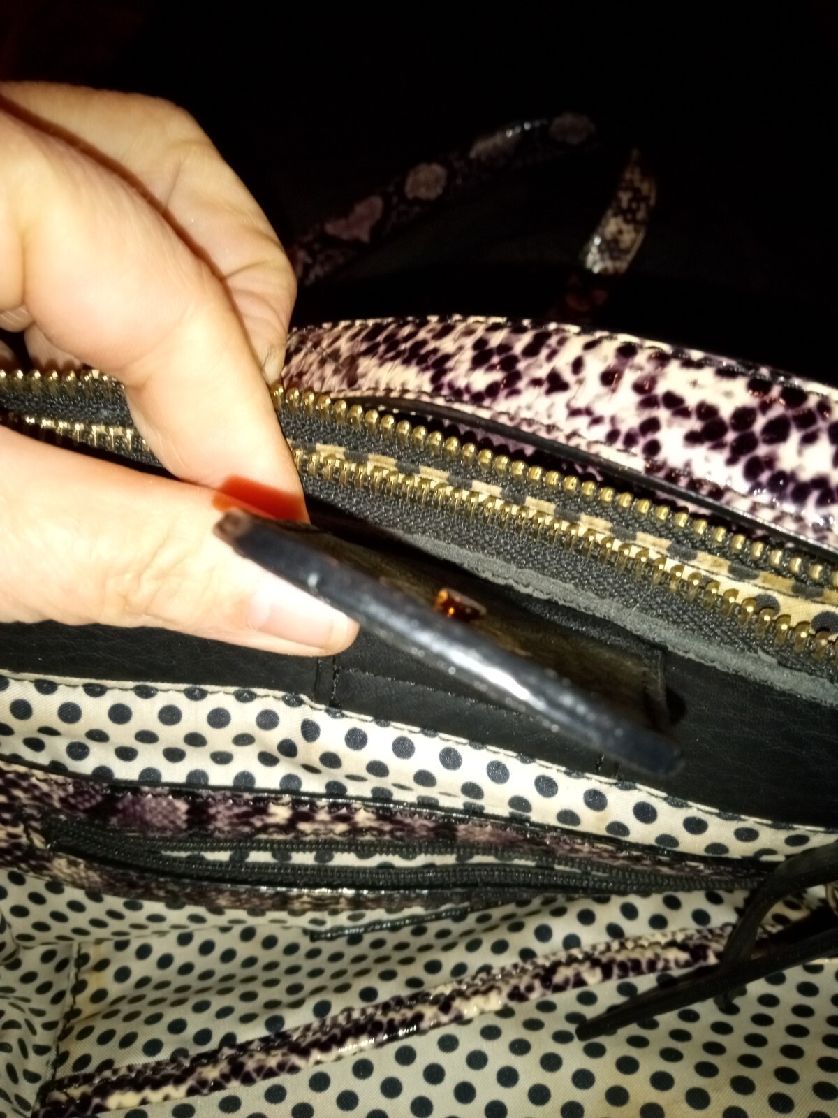 Gianni Bini Python Leather medium Purse snake Ski… - image 3