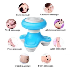Blue Three-Legged Massager - For Neck/Back, Relaxation at Home & Office