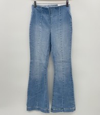 INC International Concepts Womens Sz 0 Pull On High-Rise Seamed Flare-Hem Jeans