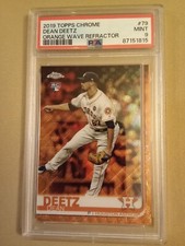 2019 Topps Chrome Dean Deetz #79 ORANGE WAVE REFRACTOR # 11/25 Graded PSA 9