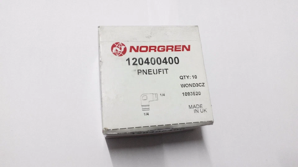 INSTALACIÓN NORGREN WOND3CZ 1/4X1/4 (1 CAJA 10 PIEZAS) Foto 2 de 4