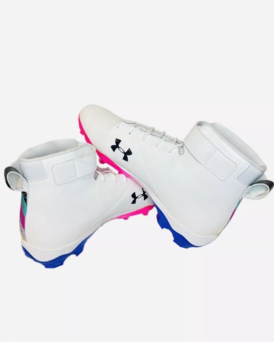 Under Armour NFL PE Crucial Catch MC Hammer Linemen Cleats White Mens Size 14 Under Armour NFL PE Crucial Catch MC Hammer Linemen Cleats  main image 2