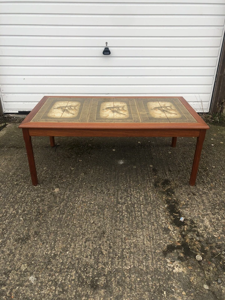 Mobelfabrikken Toften Danish Bird Tiled Teak Coffee Table 60s Mid Century Mcm - Image 2 of 4