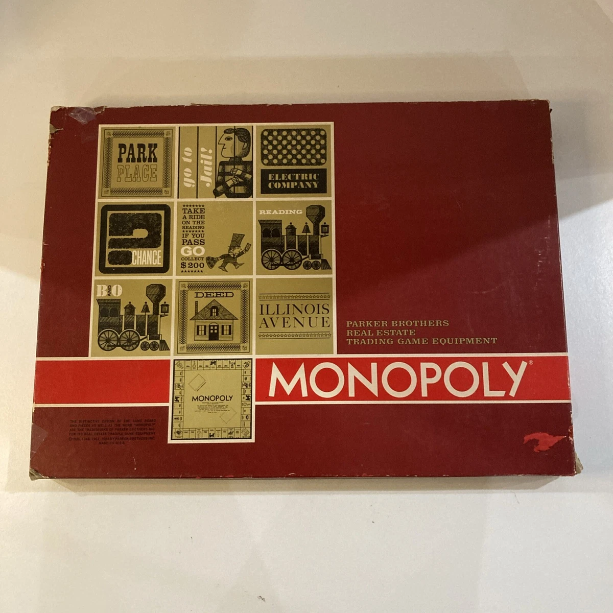 Monopoly Board 1964 Vintage Manufacture Board & Traditional Games
