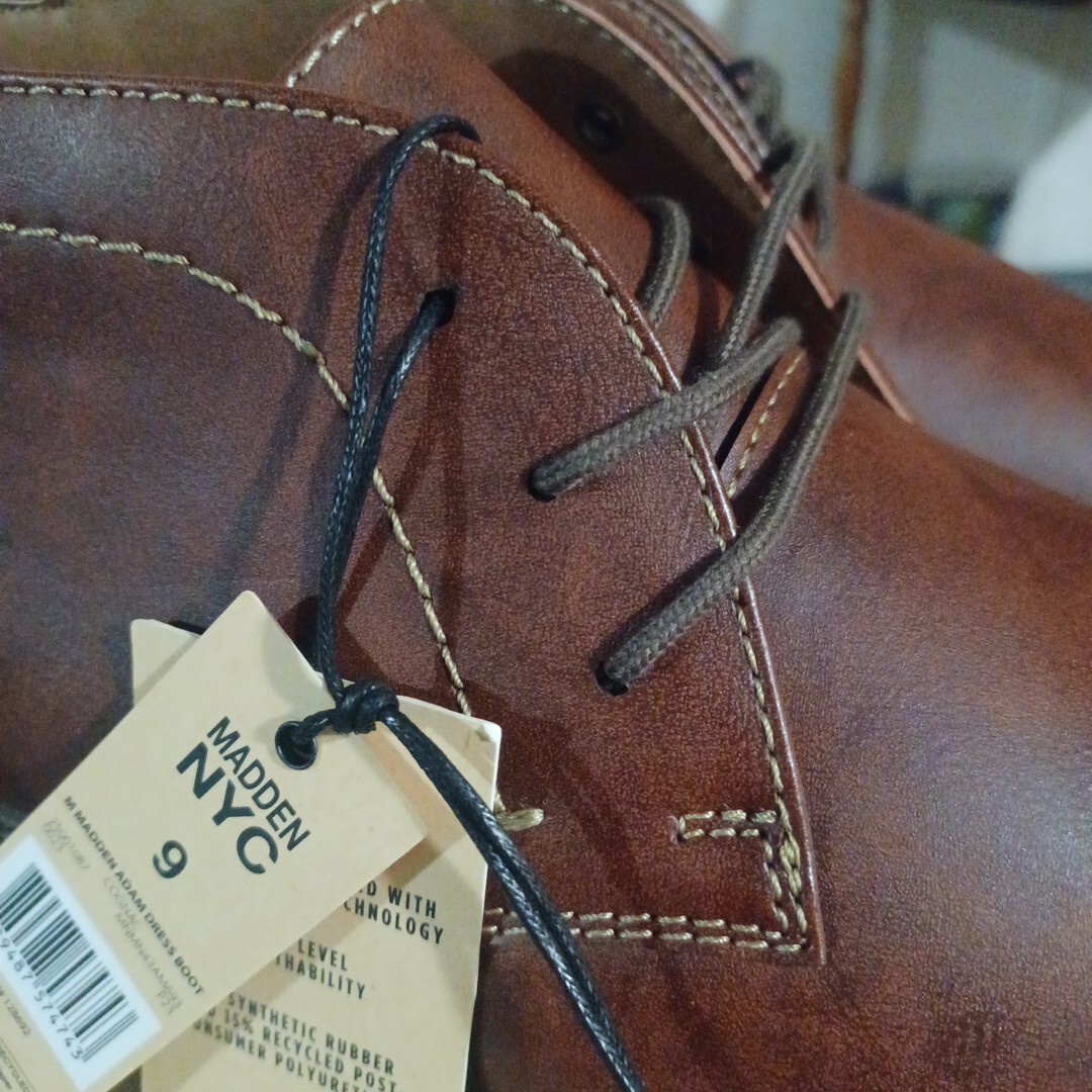New Madden Adam Dress Boot NYC Cognac Men\'s Shoes Size 9 Madden NYC Men main image 3