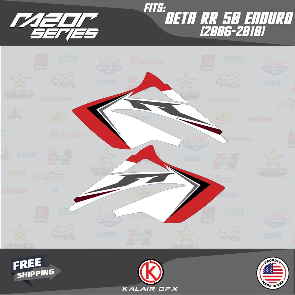 Kit de gráficos para navaja Beta RR 50 (2006-2010) - ROJA Foto 4 de 4