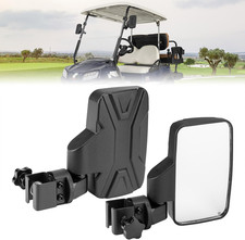 Golf Cart Side Mirrors, No Drilling Golf Cart Rear View Mirror, 180 Degree Rotat