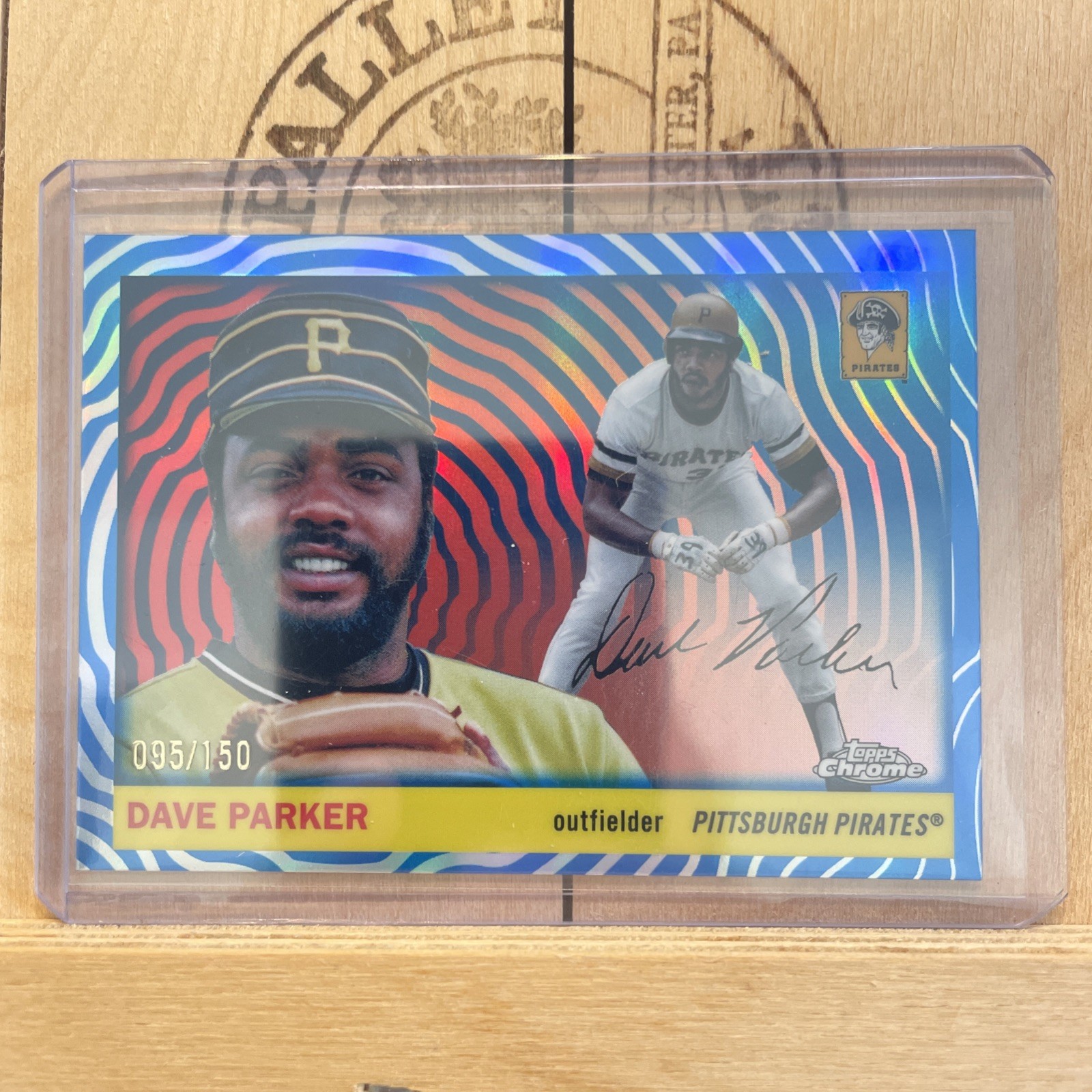 2025 Topps Chrome Platinum Blue Vibrations Refractor /150 Dave Parker Pirates