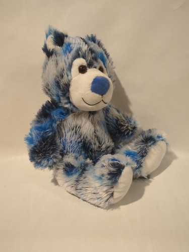 Peluche orsacchiotto morbido blu sfocato Chelsea Teddy Bear Company 12 pollici - Foto 6 di 10