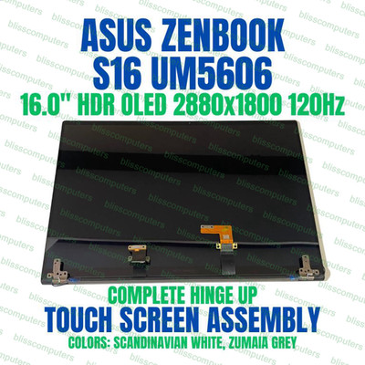 ASUS Zenbook S 16 UM5606WA 2.8K 16'' LCD Assembly Complete Touch Screen Display