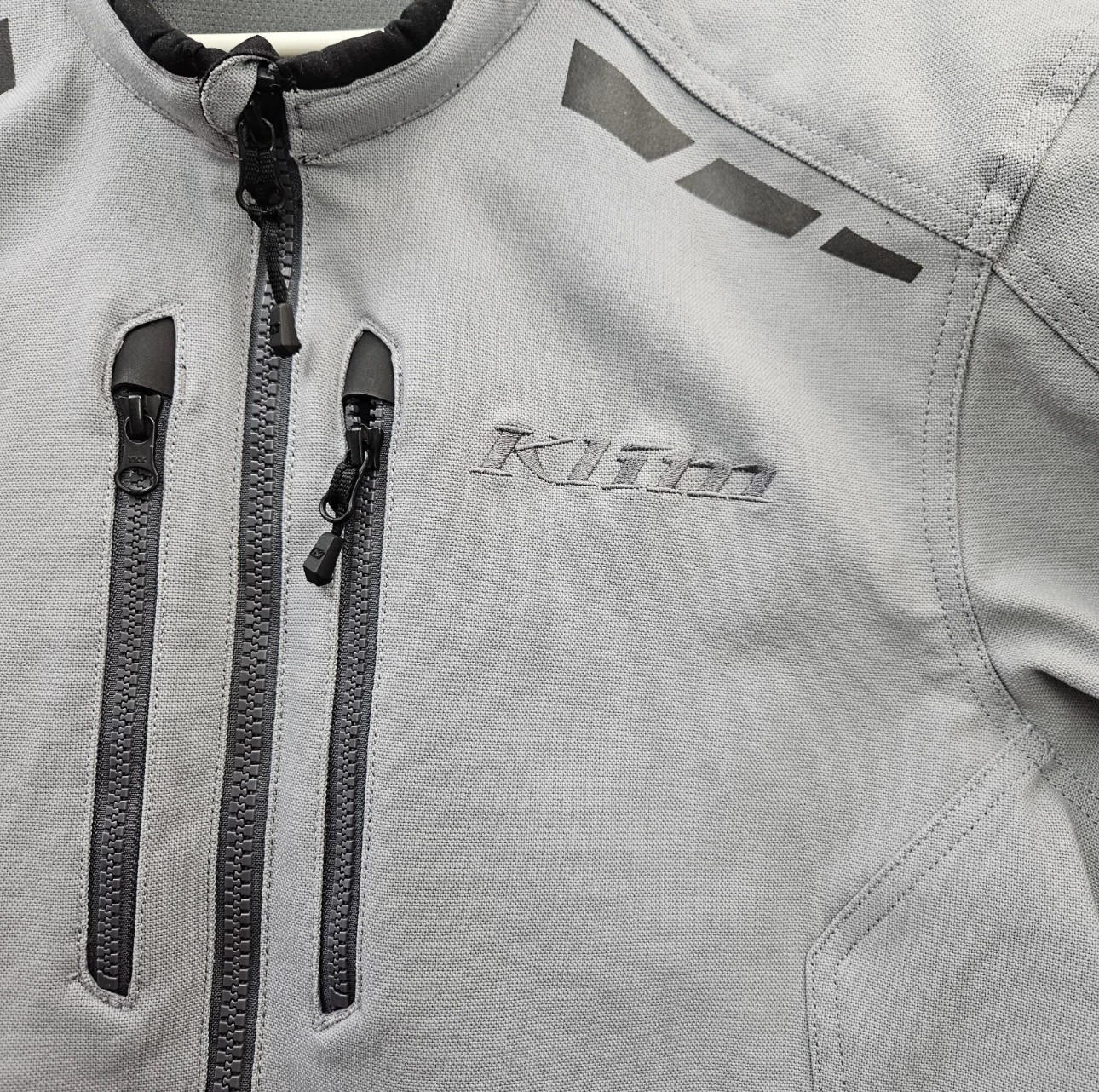 Klim Marrakesh Jacket Large Silver Cordura D30 Reflective w/ All 5 Pads Gray