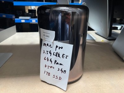 Apple Mac Pro A1481 6-Core Xeon E5-1650 V2 @ 3.5GHz 64GB RAM 1TB SSD D500 WIFI