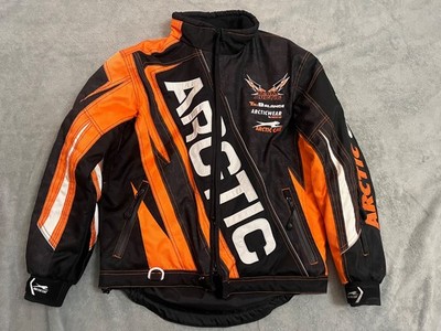 Arctic Cat Women's Team Arctic Snowmobile Jacket Orange Black Size Small