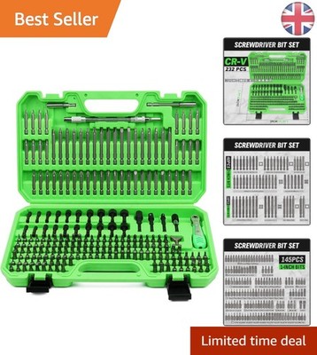 Ultimatives 232-teiliges Schraubendreher-Bit-Set - robuster Chrom-Vanadium-Stahl & Organizer