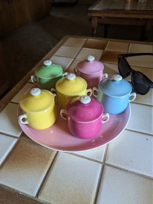 6 petits de crème en porcelaine de limoges - Photo 1/4