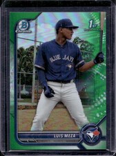 Luis Meza 2022 Bowman Chrome #BCP-209 Green Refractor /99