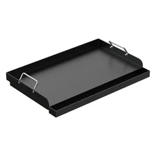 Universal 25"x16.5" LS'BABQ Flat Top Griddle, Nonstick for Weber, Nexgrill