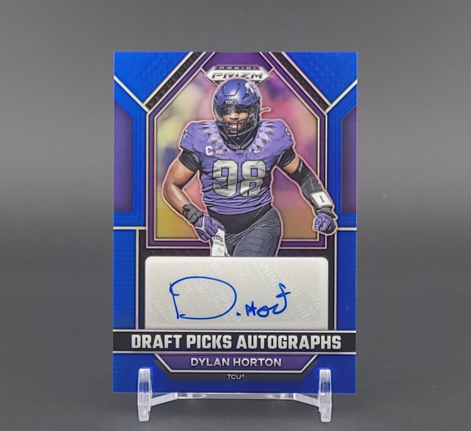Dylan Horton Panini Prizm Draft Picks Draft Picks Autographs #DPADYH Blue