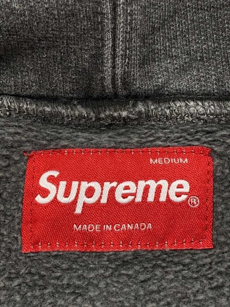 Felpa Supreme con cappuccio M cotone grigio usata