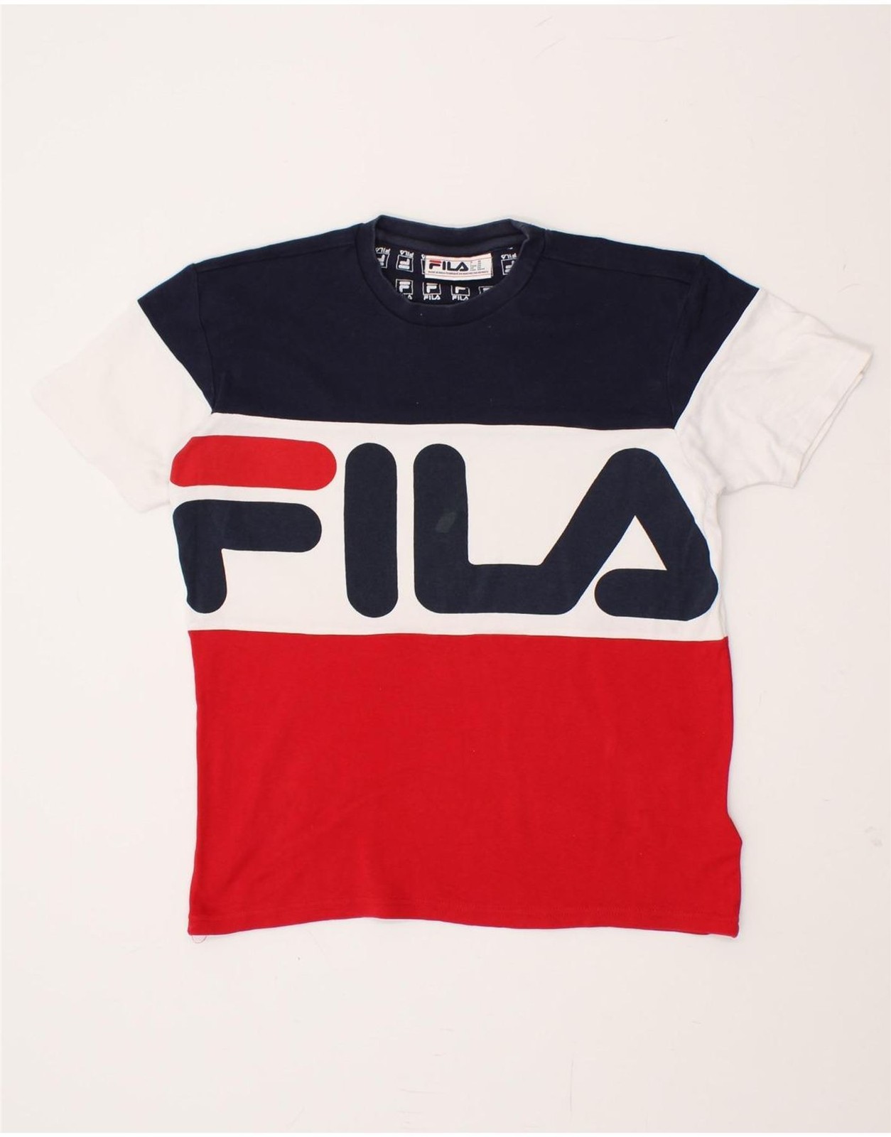 FILA Maglietta Uomo Grafica Top XS Multicolore Colourblock Cotone LR02