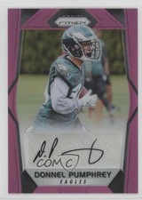 2017 Panini Prizm Rookie Auto Pink Prizm Donnel Pumphrey #RA-DP Auto 3f2