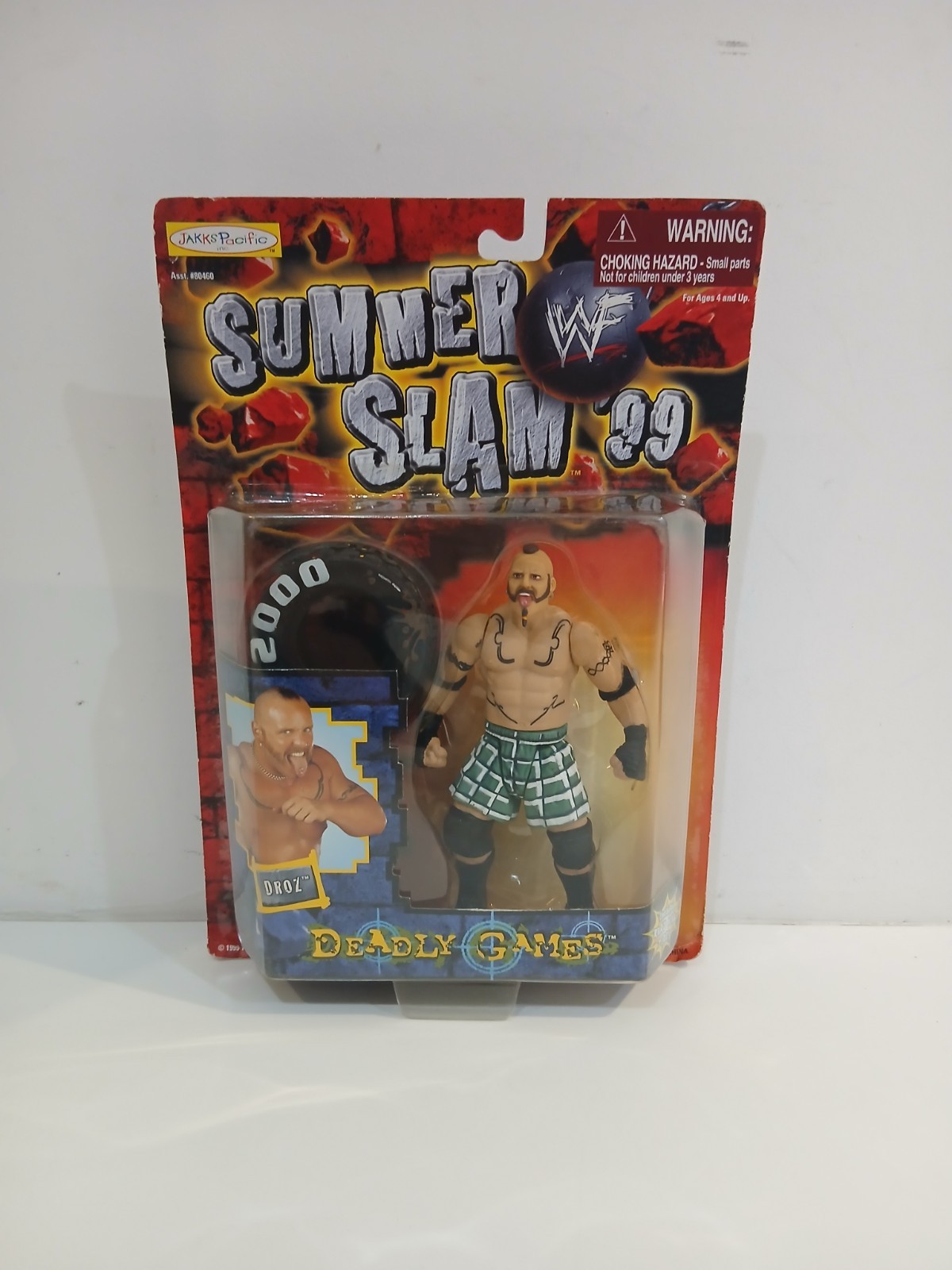 WWE Wrestling Figure Droz Summer Slam 1999 Boxed New Jakks